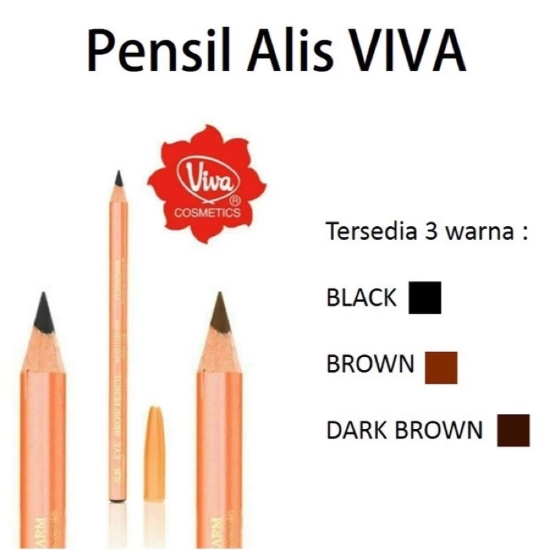 Viva Cosmetics Queen Eye Brow Eyebrow Pencil - Pensil Alis