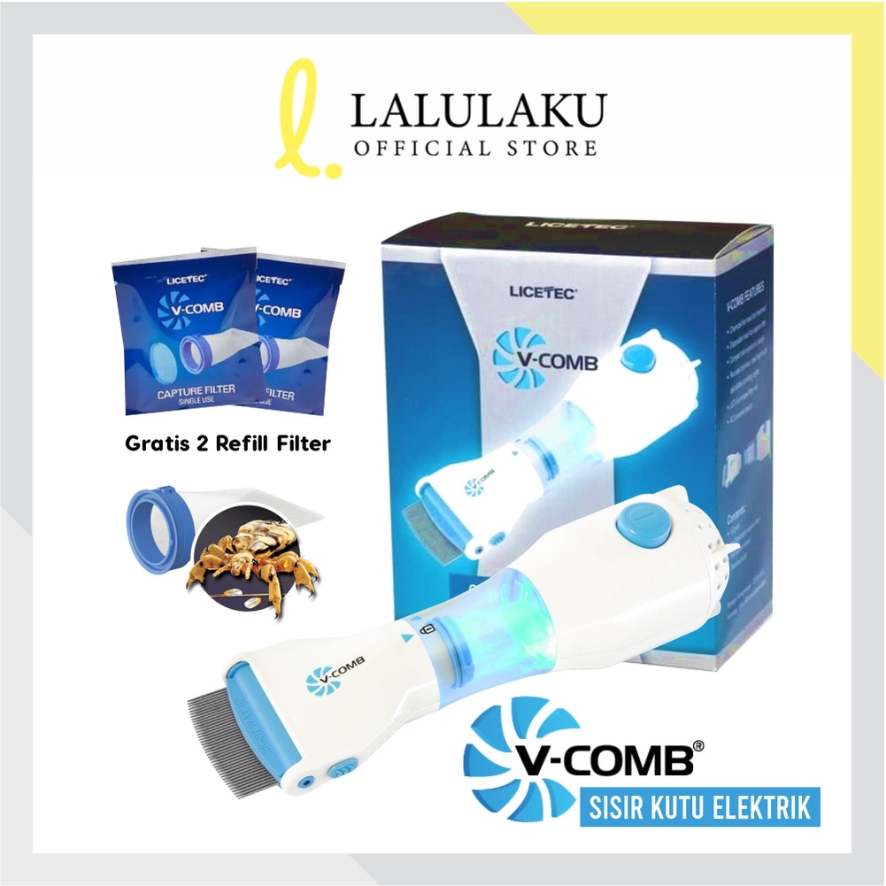 Sisir Kutu Rambut Elektrik V-comb Vacum Vacuum Terbaru Licetec