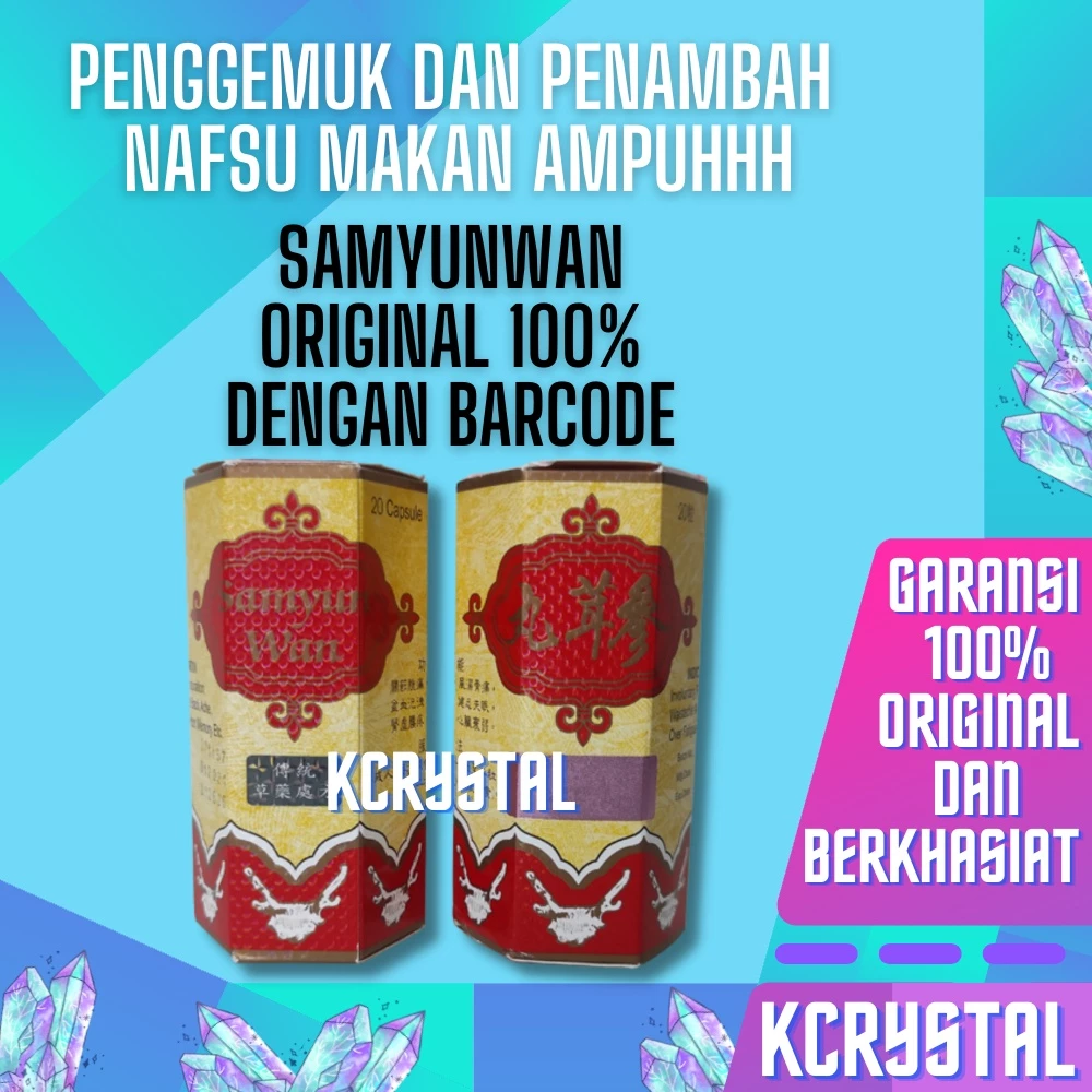 Samyunwan samyun wan Original Obat Pil Gemuk Penambah Berat Badan Permanen Nafsu Makan Dewasa SMY