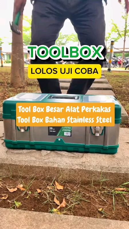 Tool Box Besar Alat Perkakas Tool Box Bahan Stainless Steel #toolboxISKU #alatperkakas #penyimpananserbaguna #toolboxbesar