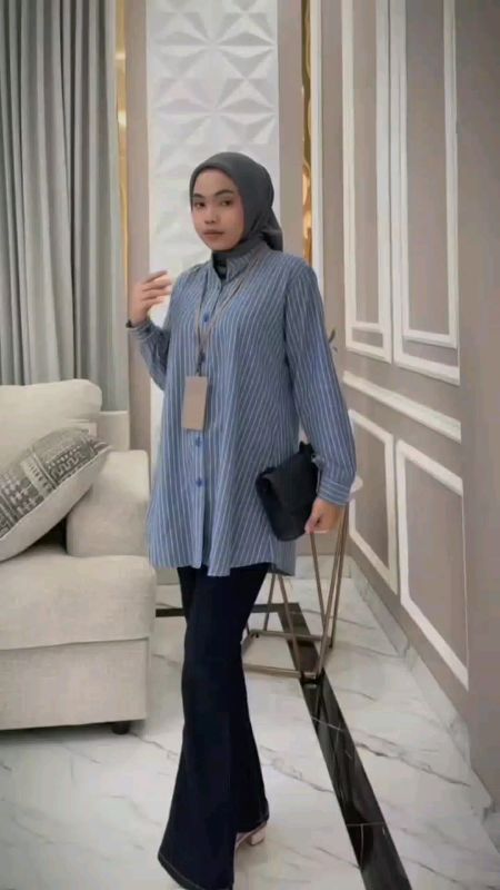 Irena blouse by zalfa outfit