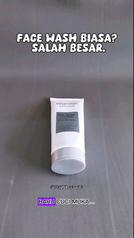 Wardah Crystal Secret NMF Amino + AHA PHA Foaming Cleanser#wardahcrystalsecretfoamingcleanser #RacunShopee #SpillRacunShopee #DiskonRacunShopee #sabun