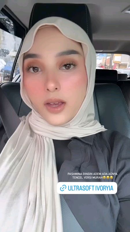 NATHELABEL MEERA PASHMINA OVAL ULTRASOFT REVIEW & WEARING BY DINAN FAJRINA