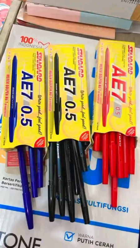 1 Lusin Isi 12 Pcs Pulpen Gel Ukuran 0.5 mm Bisa Diisi Ulang Balpoint Tinta Gel#chopiCOD #chopividio #spilracunchopi
