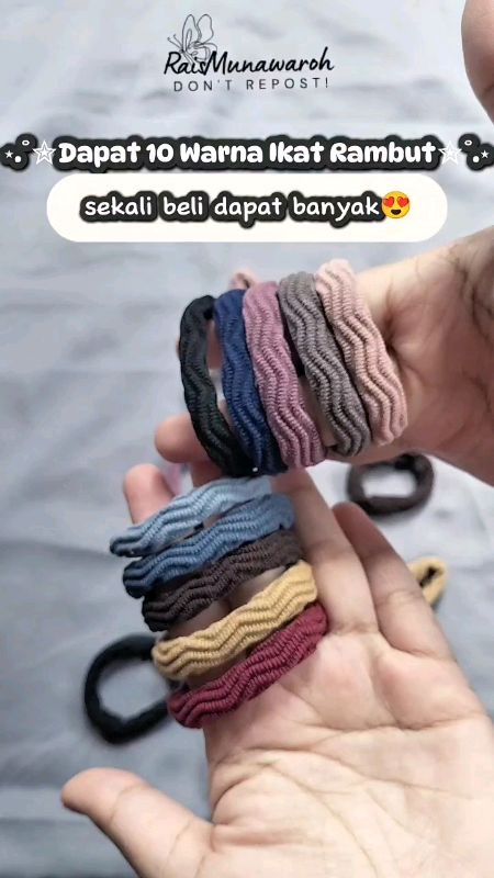 ikat rambut viral #ikatrambutkorea #ikatrambutantipusing #ikatrambut20pcs #ShopeeVideoCreator #RaisMunawaroh #BadaiTapiBudget #GratisOngkirRP0