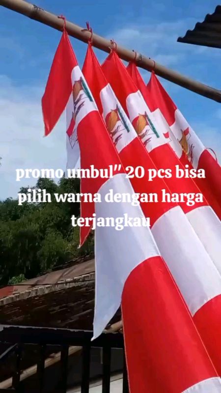 bendera umbul umbul #RacunShopee #cekoutsekarang🛍 #RacunShopeeCheck
