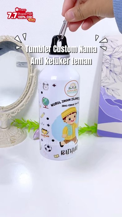 Tumbler anti ketuker #tumbler #tumblercustom #tumblercustomnama #tumblercustommurah #shopeevideo #ShopeeCOD #ViralDiShopeeVideo
