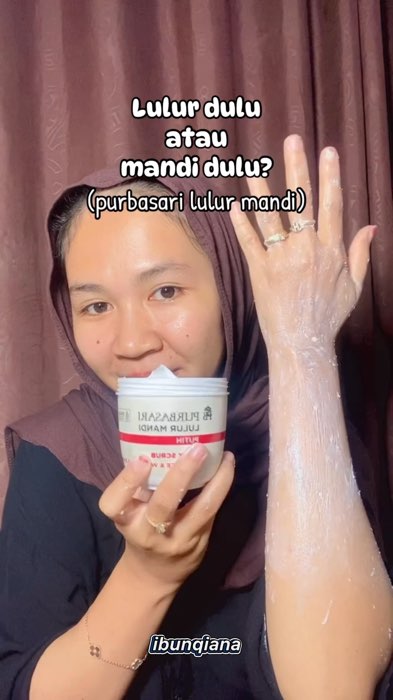 ini versi aku ya ges, kalo kalian mau luluran dulu jg boleh #purbasarilulurmandi #lulurmandi #bodyscrubpurbasari #fyp #RacunShopee #DiskonRacunShopee