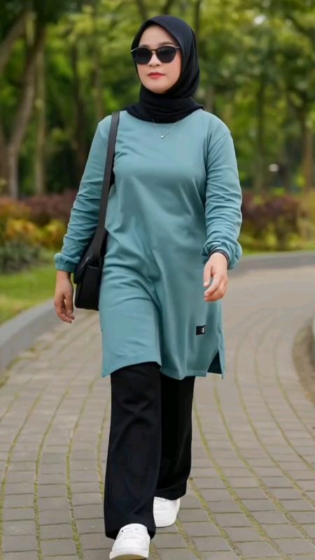 Baju Wanita Kaos Tunik Lengan Panjang Jumbo Katun Combed #PromoNonStop #ViralDiShopeeVideo #spillracunshopee #RacunShopee #SpillBawaBerkah