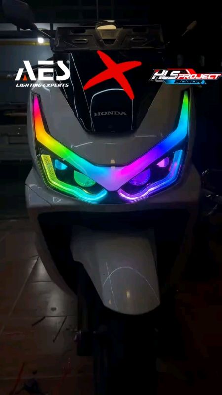 HEADLAMP PROJECTOR BILED AES TURBO ORIGINAL SUDAH PNP TINGGAL PASANG #modifikasimotor#spilbawaberkah #GratisOngkirRP0 #RacunShope #fyp