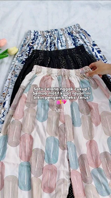 Kulot rayon motif  #SpillBawaBerkah #RacunShopee #DiskonRacunShopee #GratisOngkirRP0 #videoshopee #shopeevideo #viraldishopeee