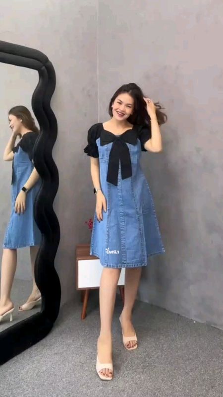rekomendasi dress jeans #dress #dressjeans #dresswanita #RacunShopee #RacunShopeeCheck #SpillRacunShopee #ShopeeLook #shopeevideofeed #ShopeeCOD