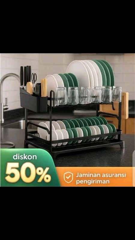 Ready Rak Piring 2 Tingkat & 3 Tingkat Yah Bunda. YUK COBAIN, ADA VOUCHER DISKON ORDER DI VIDEO INI #rakpiringwastafel #rakpiringmurah #rakpiring