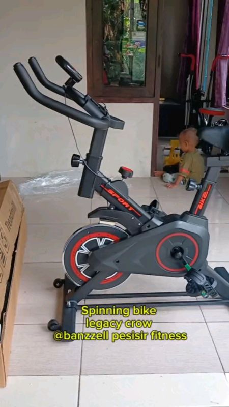 Sport Spinning Bike Sepeda Statis Peralatan Fitness Dalam Ruangan/Alat Fitness Spinning Bike #sepedastatis #fitness #olahragasehat #terlarisdishopee