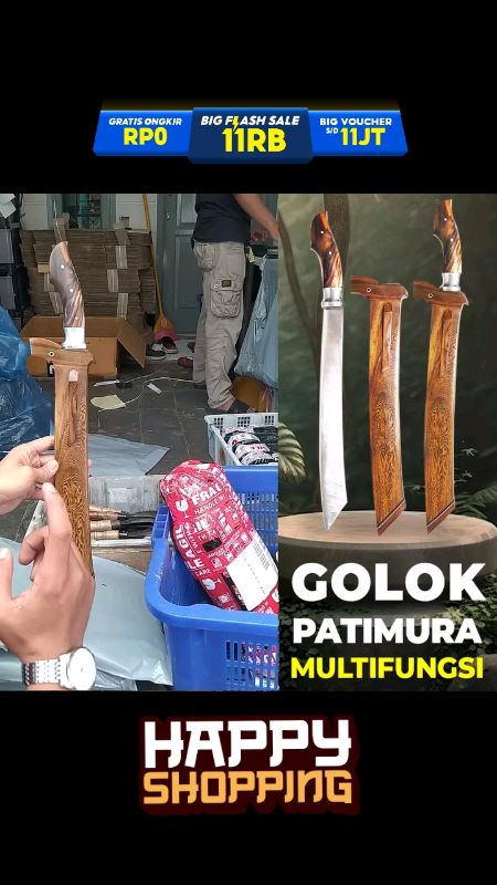 #golok #goloksembelih #golokpatimura #golokkebun #RacunShopee #ViralDiShopeeVideo #ShopeeLook #ShopeeCOD #GratisOngkirRP0 #SpillBawaBerkah #