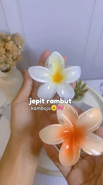 Jepit kamboja viral, link di keranjang aku ya😙 #DiskonRacunShopee #JedaiKamboja  #GratisOngkirRP0 #ShopeeReview