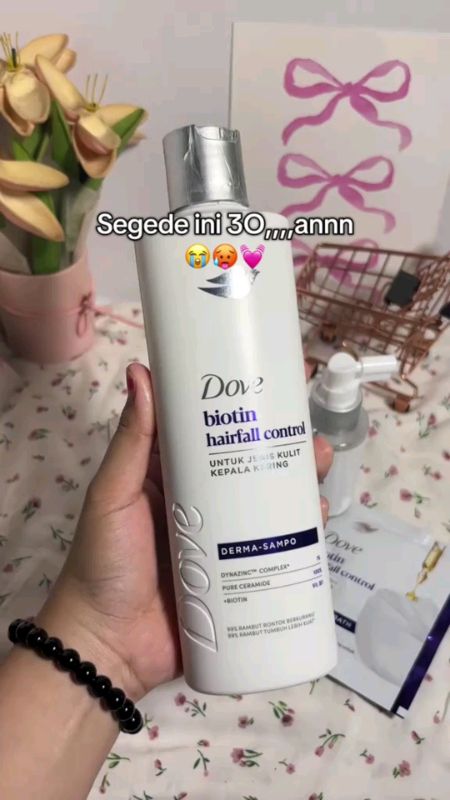 Dove biotin hairfall control #dove #shampoo #haircare #RacunShopee #SpillRacunShopee #BadaiTapiBudget #fyp