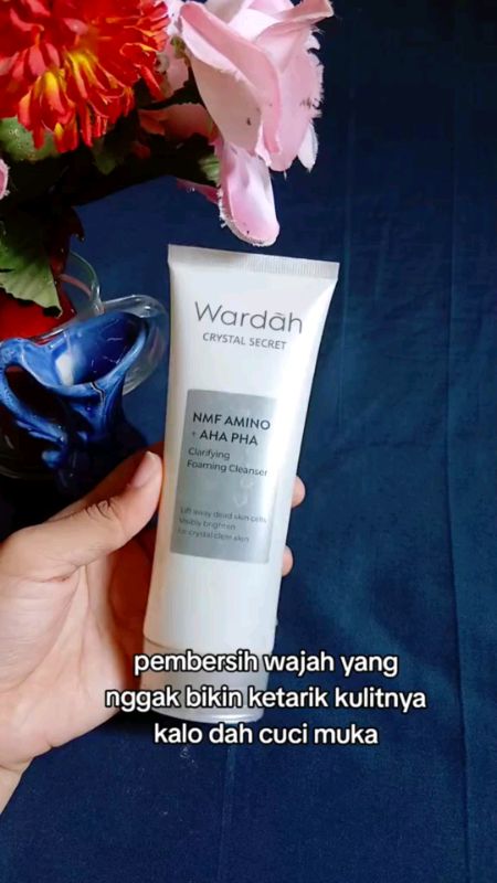 Wardah crystal secret NMF amino facial wash #wardah #crystalsecret #facialwash #RacunShopee #SpillRacunShopee #BadaiTapiBudget #fyp