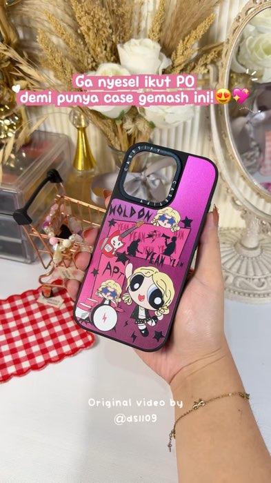 Gapapa deh ikut PO yg penting punya case yg gemeccc begini!😍😍💖💖 #case #casepowerpuffgirls #casepink #casetify #casetifycase #caselucu