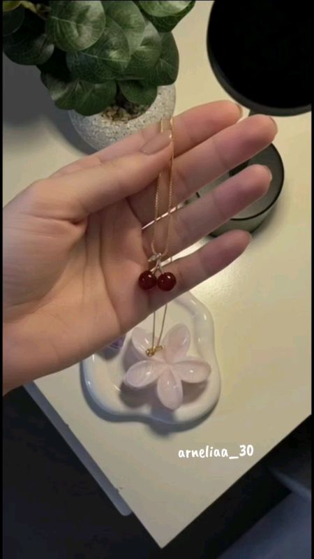 Kalung cerry so cute✨#kalungtitaniumantikarat#kalungwanita#kalungwanitakorea