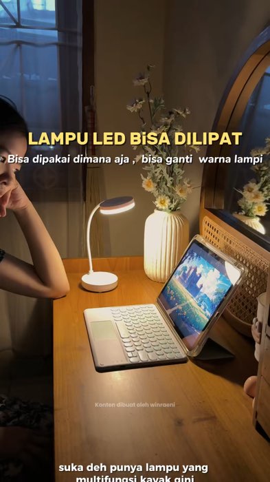 Lampu meja #lampumeja #lampuledmurah #lampumejabelajar #lampubaca #lampukecil #lampumultifungsi #lampuaesthetic #RacunShopee #SpillRacunShopee