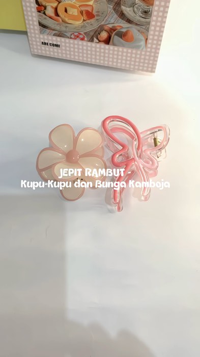 #jepitbungakamboja #jepitanrambutkorea #jepitanrambut #pastel #aesthetic #cute