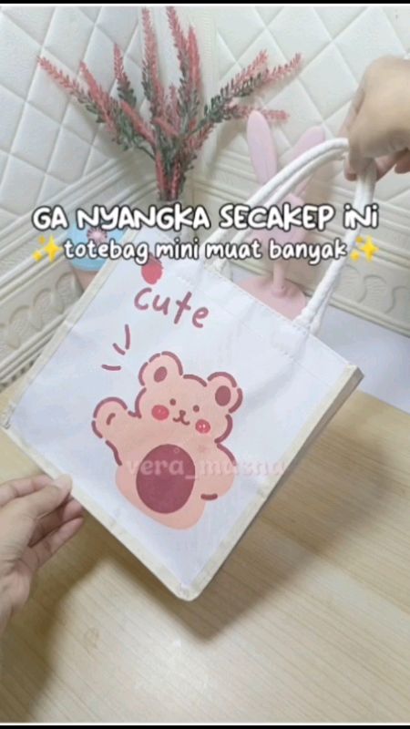 totebag kini serbaguna#BadaiTapiBudget #GakNyeselBeliIni #GratisOngkirRP0 #ShopeeLook  #totebag #totebagaesthetic #taskanvas #tascanvas #totebagmini