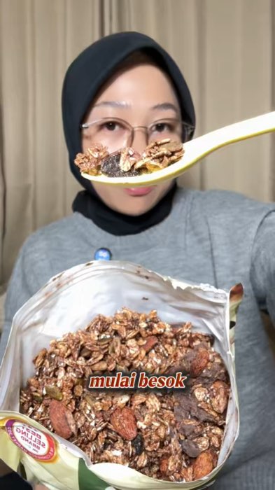 sarapan enak dan sehat #mueslichocomilkchia
