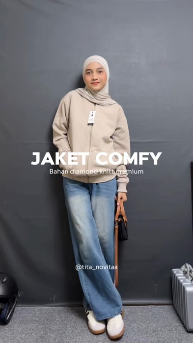 Jaketnya cakep woi, bahannya juara #jaketwanita #jaket
