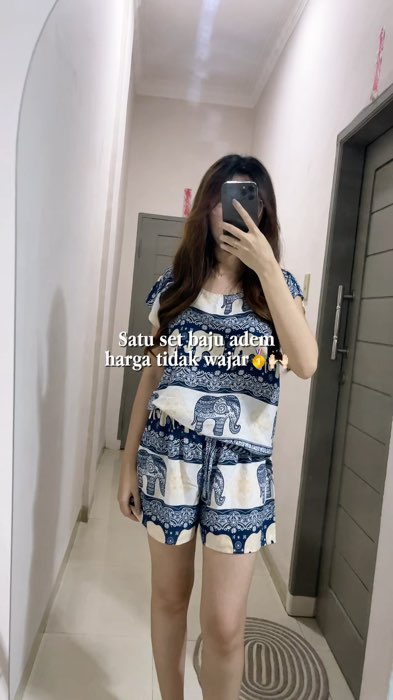 satu set dapat bawahan dan atasan cuma under 50k❌⁉️😳 bayangin seadem ini loh bahannya #setelanpiyama #setelanbaju #mihumihu #setelanbali