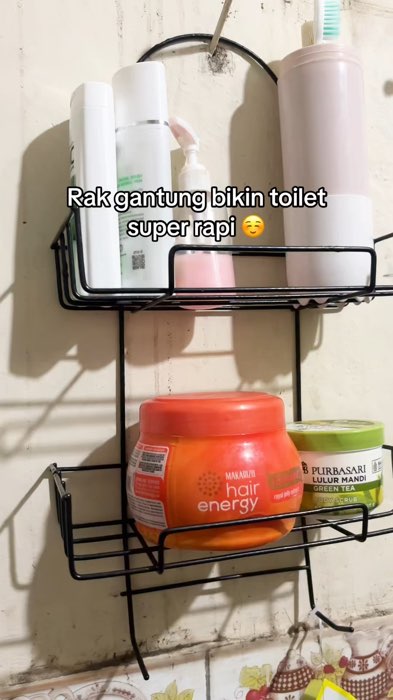 Rak kamar mandi kokoh banget trus muat banyak nih. Aku beli 2 ini. Cocok banget buat naruh alat mandi #rakkamarmandi #ShopeeCOD #rakkamarmandiminimali