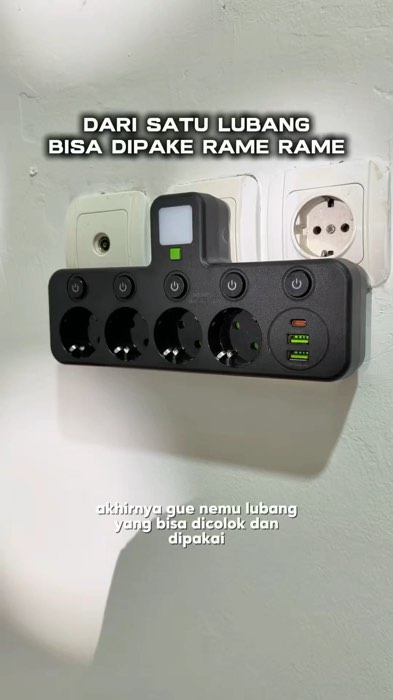 Finally ga pernah rebutan lubang colokan lagi dirumah 😀  #colokanlistrik #colokanlistrikusb #terminallistrik #RacunShopee #ShopeeCOD #GratisOngkirRP0