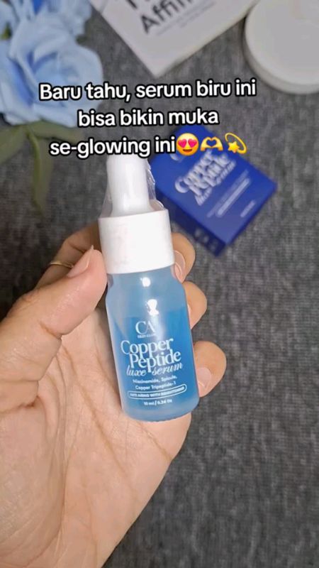 CA skin glow serum copper peptide #serum #CASkinglow #copperpeptide #RacunShopee #SpillRacunShopee #BadaiTapiBudget #fyp