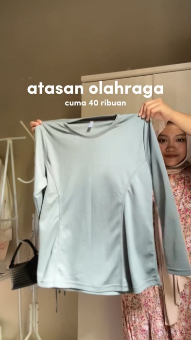 makin semangat olahraga kalo outfitnya nyaman dipake #bajuolahragawanita #sportwear #ShopeeDiskon50Persen #shopeesports