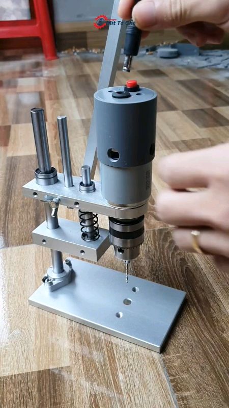 Mesin bor bangku mini #kreatif #diy