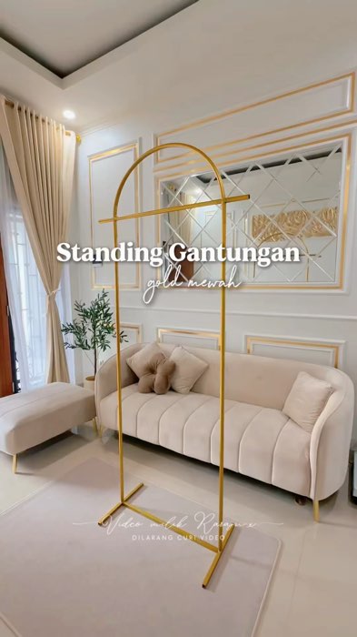 Standing gantungan mewah #RacunShopee #ViralDiShopeeVideo #GratisOngkirRP0 #standinggantunganbaju #standinghanger