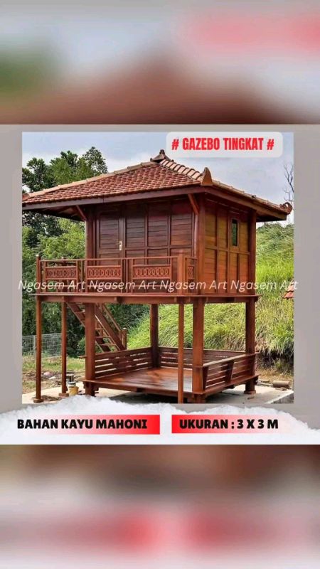 Saung Gazebo Kayu ⭐⭐⭐⭐⭐#RacunShopee #RacunShopeeCheck #SpillRacunShopee