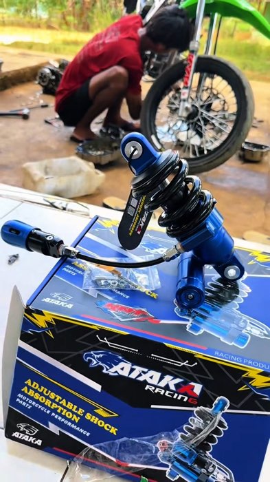 Terbaru ! ￼Ataka Racing Shock Tabung Pisah Monoshock ShockBreaker 200mm 203mm 205mm MX OLD MX KING MX New #shockataka #atakaracing #shockatakamxking