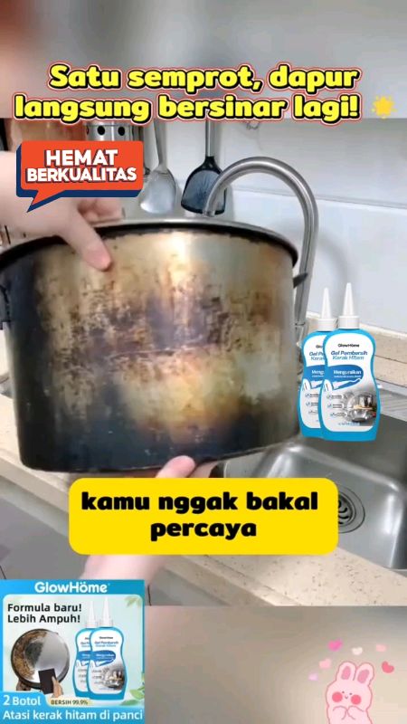 Membersihkan kerak panci. #pembersihkerak #pembersihwajan #pembersihpanci #glowhome #fyp #shopeecod #gratisongkir #RacunShopee #shopeevideo