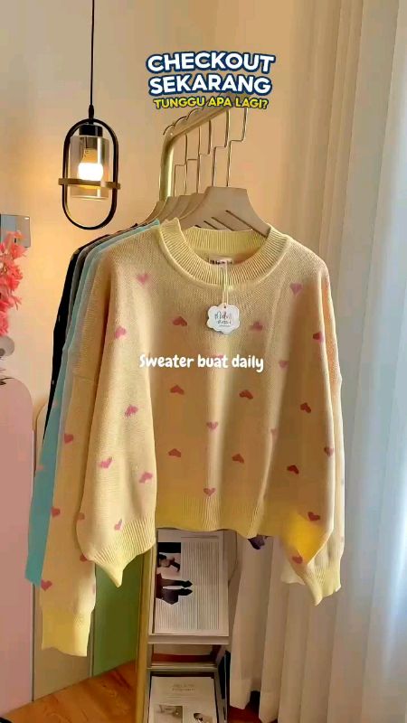 sweater buat daily #sweater #sweaterrajut #ShopeeLook #shopeevideo #RacunShopee #fyp #fypシ