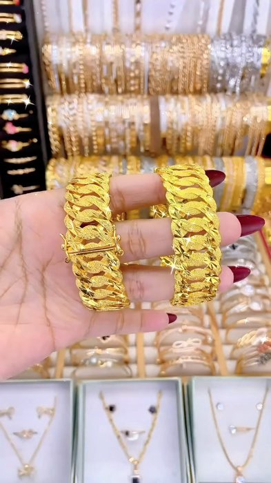Gelang Bangle Dubai Ukir 24K #gelangkekinian #gelangtitanium #gelanglipanmurah