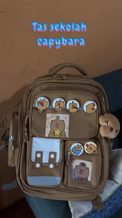 Tas sekolah anak SD capybara #tasbackpacksekolah #tassekolahanak #tassekolahransel #tassekolahmurah #backpacksekolah #backpacksekolahanak
