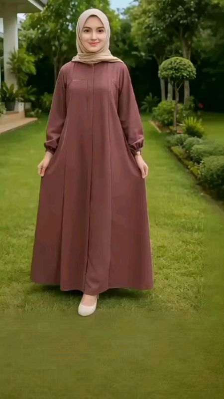 Gamis Elsira kayla dress abaya bahan crinkle airflow premium😍👍.#abayaelsira #rekomendasishopee #RacunShopee #fashionwanita #viralvideo #fyp