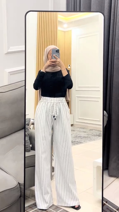 #kulotstripe #ShopeeFashionHaul #DiskonRacunShopee #SpillBawaBerkah #OOTDFashionShopee