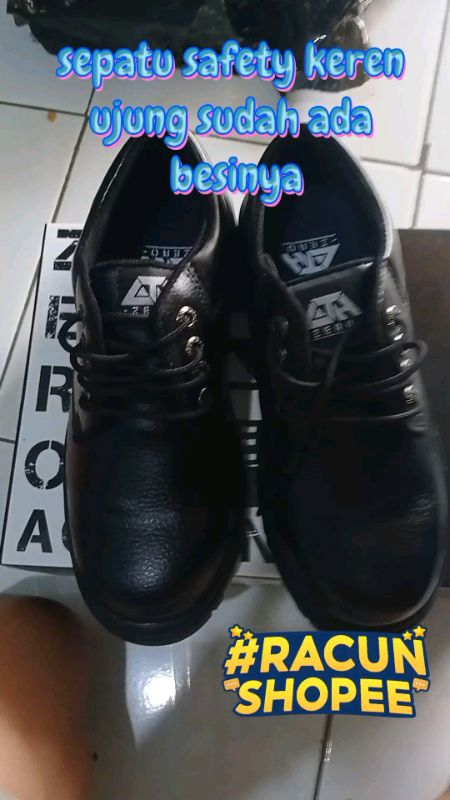 sepatu safety ujung sudah besi#sepatusafety #RacunShopee #RacunShopeeCheck