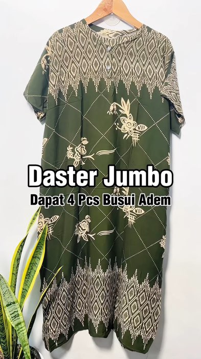 DASTER DAPAT 4pcs‼️Daster jumbo busui #daster #dasterbusui #dastermurah #dasterdapat4pcs #dasterjumbo