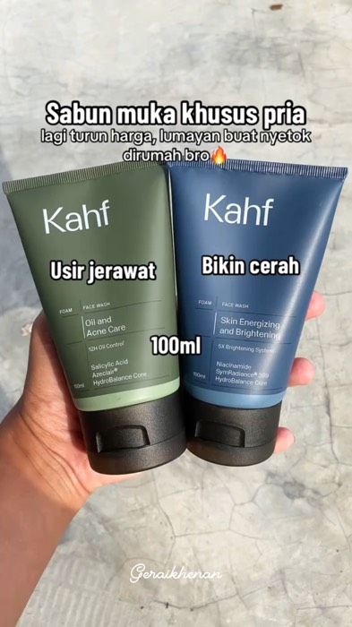 Sabun muka khusus prian#kahf #kafhfacewash #kahffacialwashrecomented #sabunmukapria