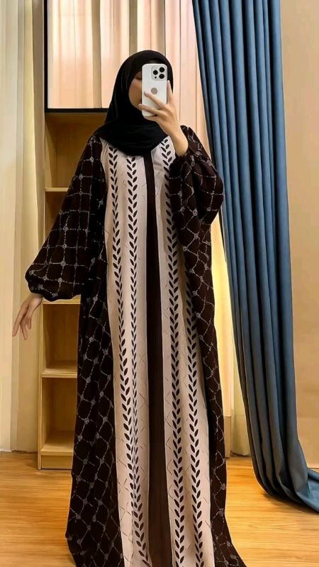 gamis yg gak bikin gerah walaupun d paki seharian madenaa kaftan rayon #RacunShopeeCheck #RacunShopee #BadaiTapiBudget