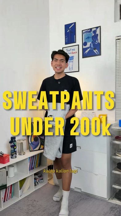 Ini sweatpants paling worth it #RacunShopee #sweatpants #gloomiesunday