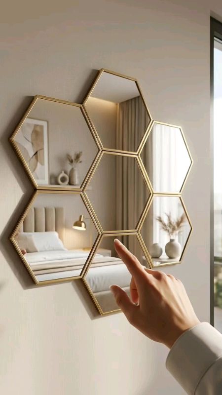 #Cermin Hexagonal Cermin Asli 100% Dapatkan di Shopee sekarang!
